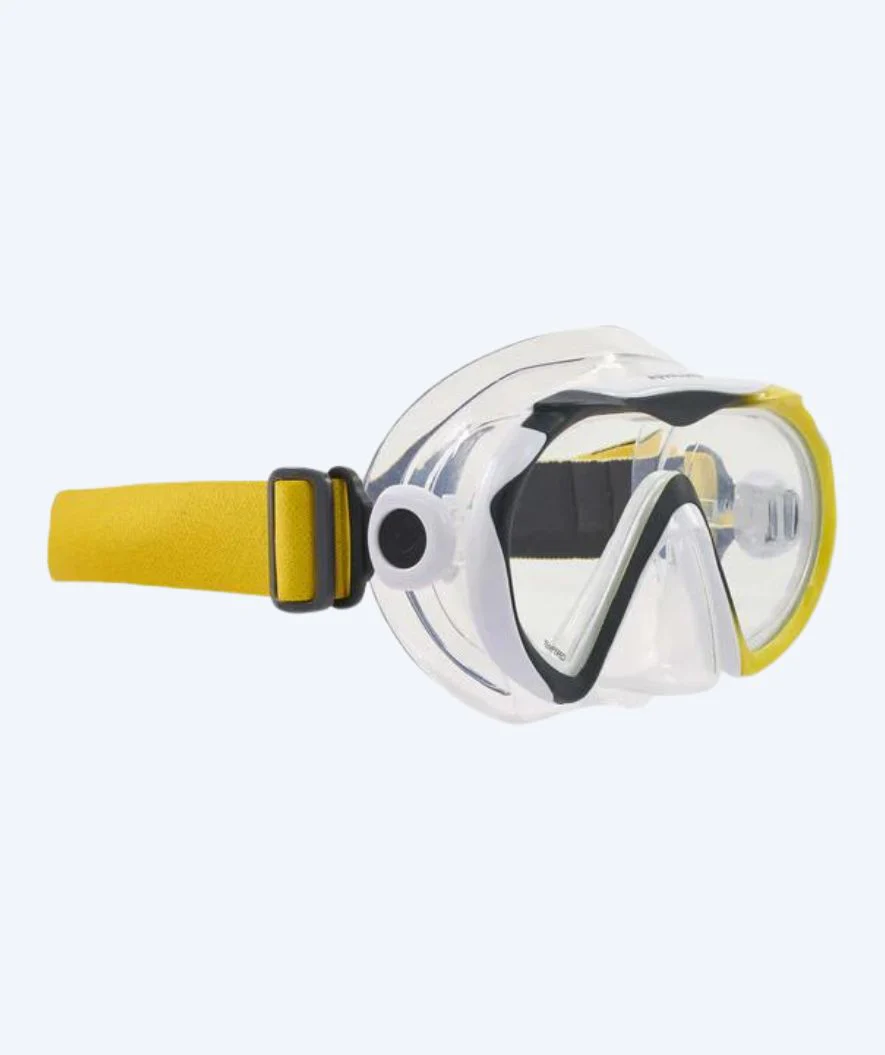 Aqualung maska do nurkowania dla dorosłych - Compass - Czarny/żółty - Image 2