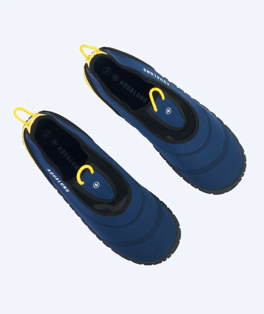 Aqualung neoprenowe buty do wody dla dorosłych - Beachwalker XP - Ciemnoniebieski/żółty - Image 2