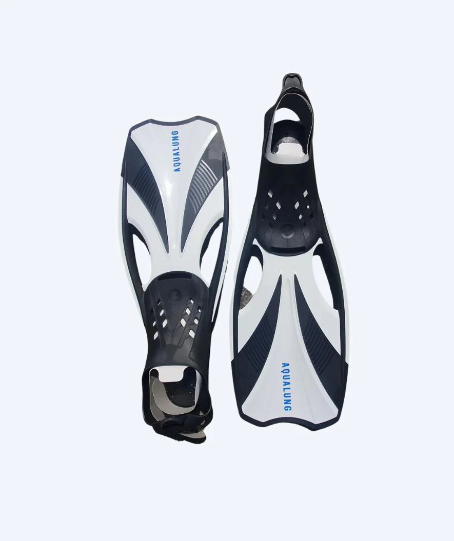 Aqualung zestaw maska + rurka + płetwy do snorkelingu dla dorosłych - Compass - Czarny/biały - Image 2
