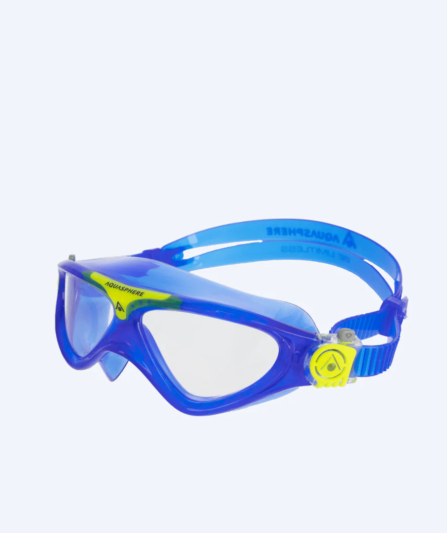Aquasphere okulary do nurkowania dla młodzieży (6-15 lat) - Vista - Niebieski/zółty - Image 2