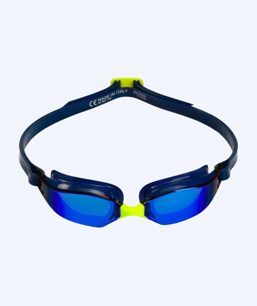 Aquasphere okulary do pływania na zawody - Xceed A1 - Ciemnoniebieski/żółty - Image 4