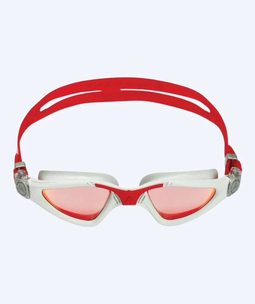 Aquasphere okulary pływackie treningowe - Kayenne Titanium - Czerwony/szary - Image 2