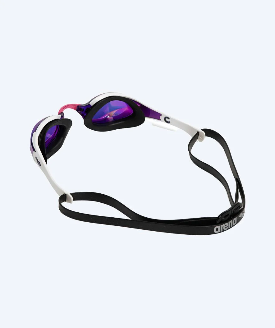 Arena Elite okulary do pływania - Cobra Edge SWIPE Mirror - Biały/Fioletowy - Image 2