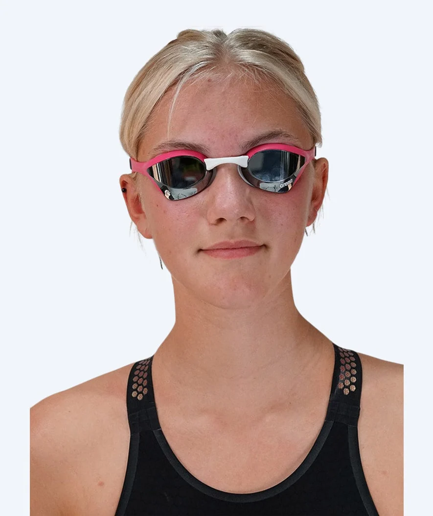 Arena Elite okulary do pływania - Cobra Ultra SWIPE Mirror - Jasnoróżowy/srebrny - Image 4