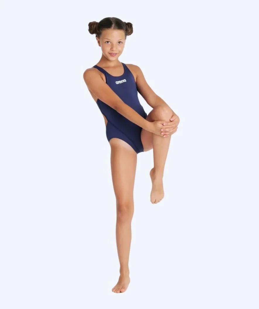 Arena strój kąpielowy dla dziewczynek - Team Swim Tech Solid - Ciemnoniebieski - Image 2