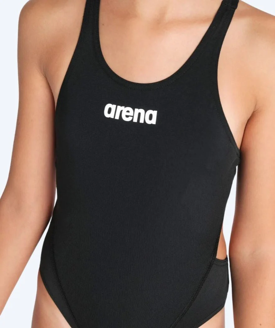 Arena strój kąpielowy dla dziewczynek - Team Swim Tech Solid - Czarny - Image 4