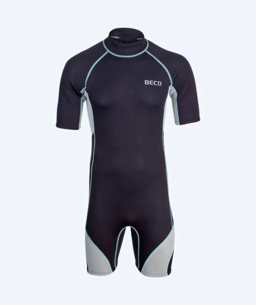 Beco męska pianka neoprenowa - Neoprene Shorty czarna/szara UV 50+ - Image 2