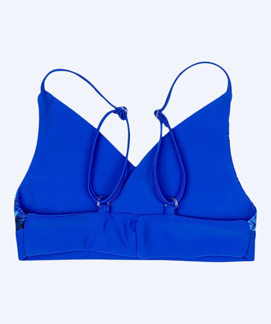 Fin Fun góra od bikini syrenka dla dziewczynek bez falbanek - Arctic Blue - Image 2
