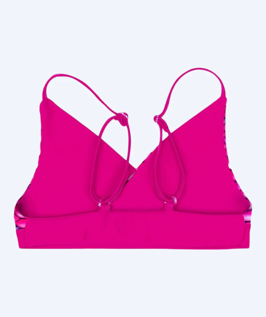 Fin Fun góra od bikini syrenka dla dziewczynek bez falbanek - Malibu Pink (różowa) - Image 2