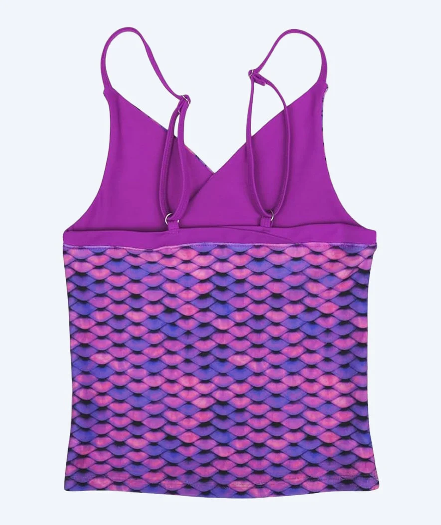 Fin Fun góra od tankini dla dziewczynek - Asian Magenta (fioletowa) - Image 2