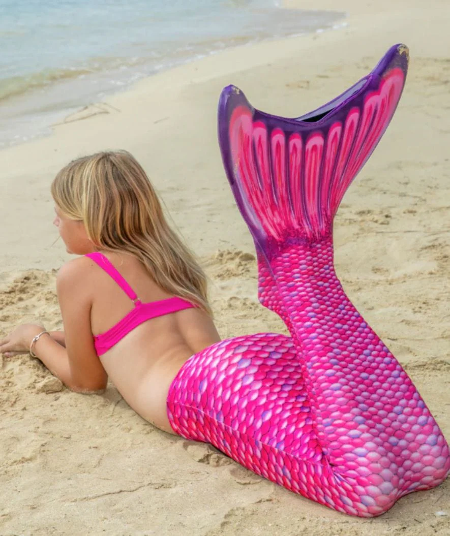 Fin Fun ogon syreny dla dzieci - Zestaw - Malibu Pink (jasnoróżowy) - Image 3