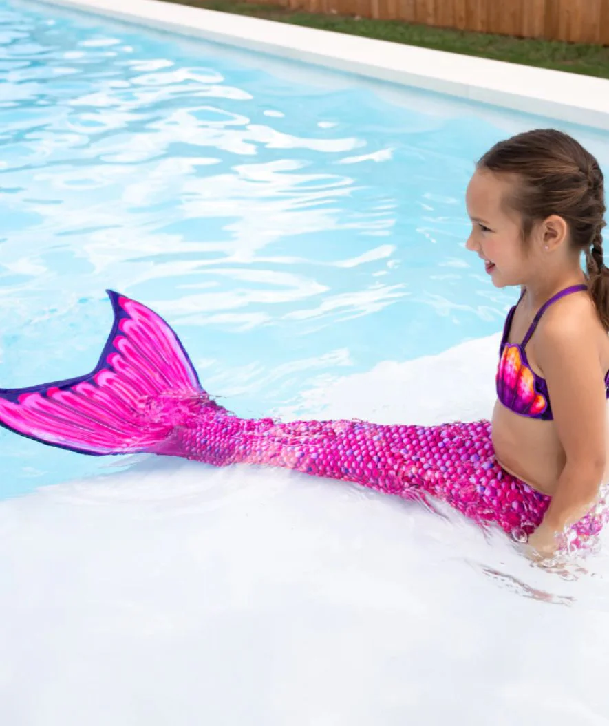 Fin Fun ogon syreny dla dzieci - Zestaw - Malibu Pink (jasnoróżowy) - Image 4