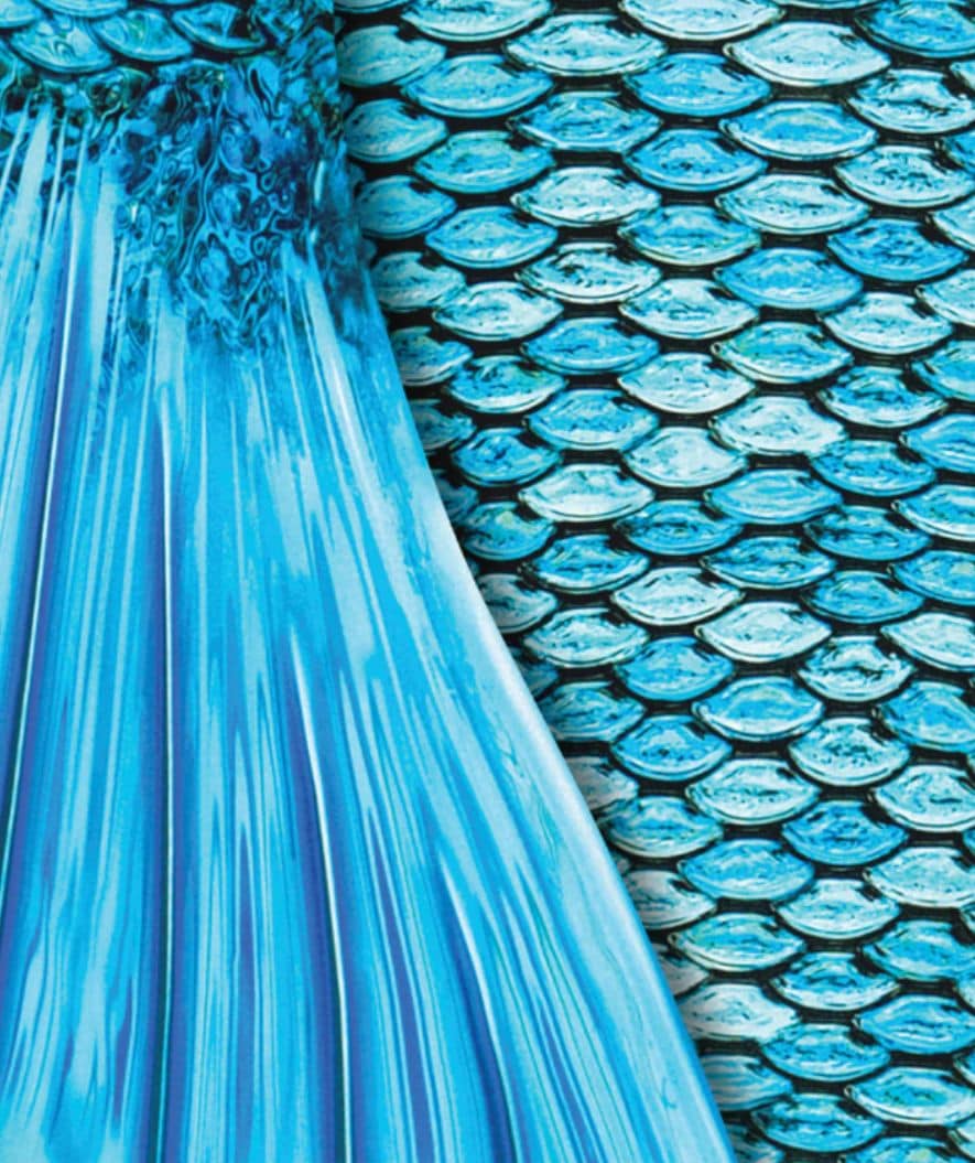 Fin Fun ogon syreny dla dzieci - Zestaw - Tidal Teal (jasnoniebieski) - Image 6