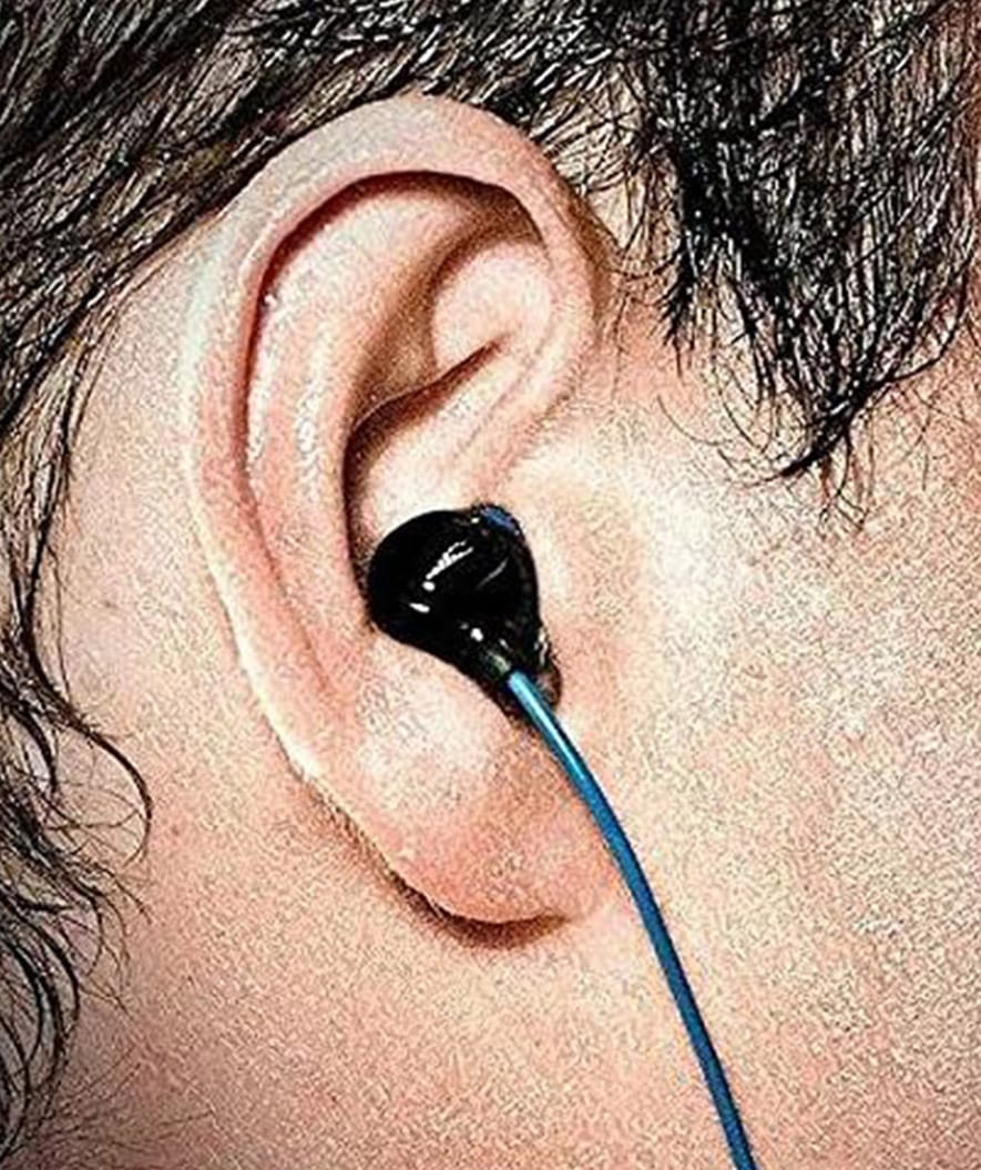 H2OAudio wodoodporne słuchawki - Surge S Plus - krótki kabel - Niebieski - Image 3