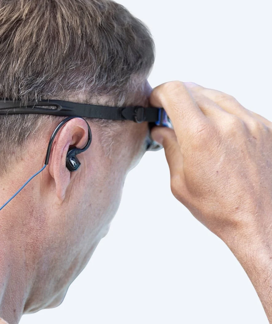 H2OAudio wodoodporne słuchawki - Surge SX10 długi kabel - Niebieski - Image 3