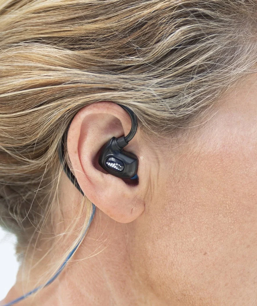 H2OAudio wodoodporne słuchawki - Surge SX10 długi kabel - Niebieski - Image 4