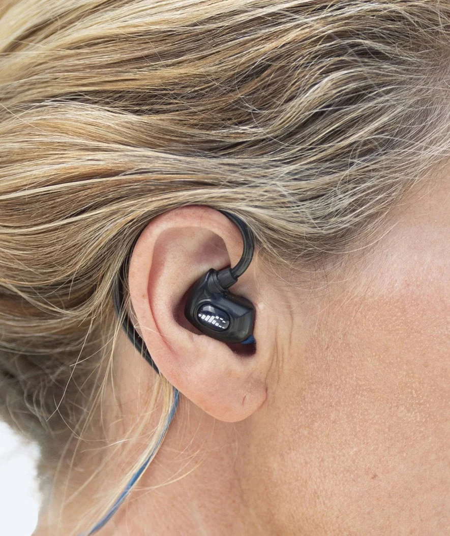 H2OAudio wodoodporne słuchawki - Surge SX10 krótki kabel - Niebieski - Image 4