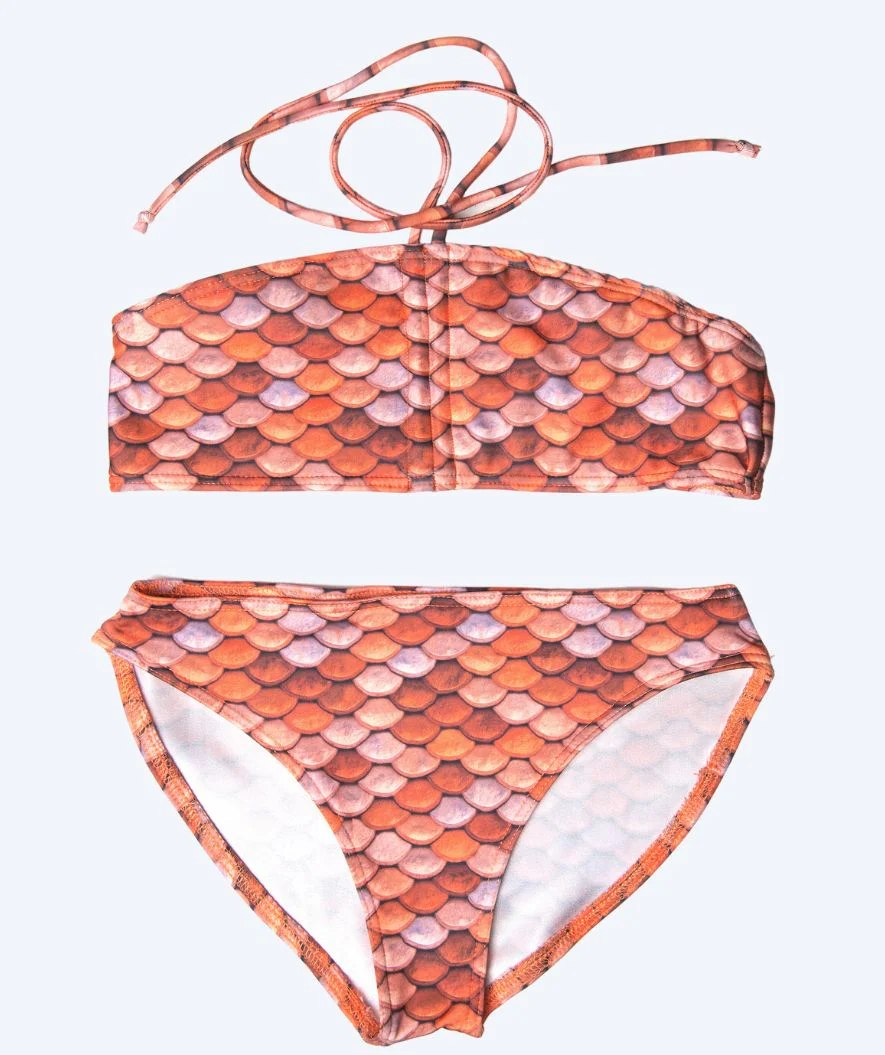 Kuaki Mermaids dół od bikini dla dziewczynek - Pomarańczowy - Image 2
