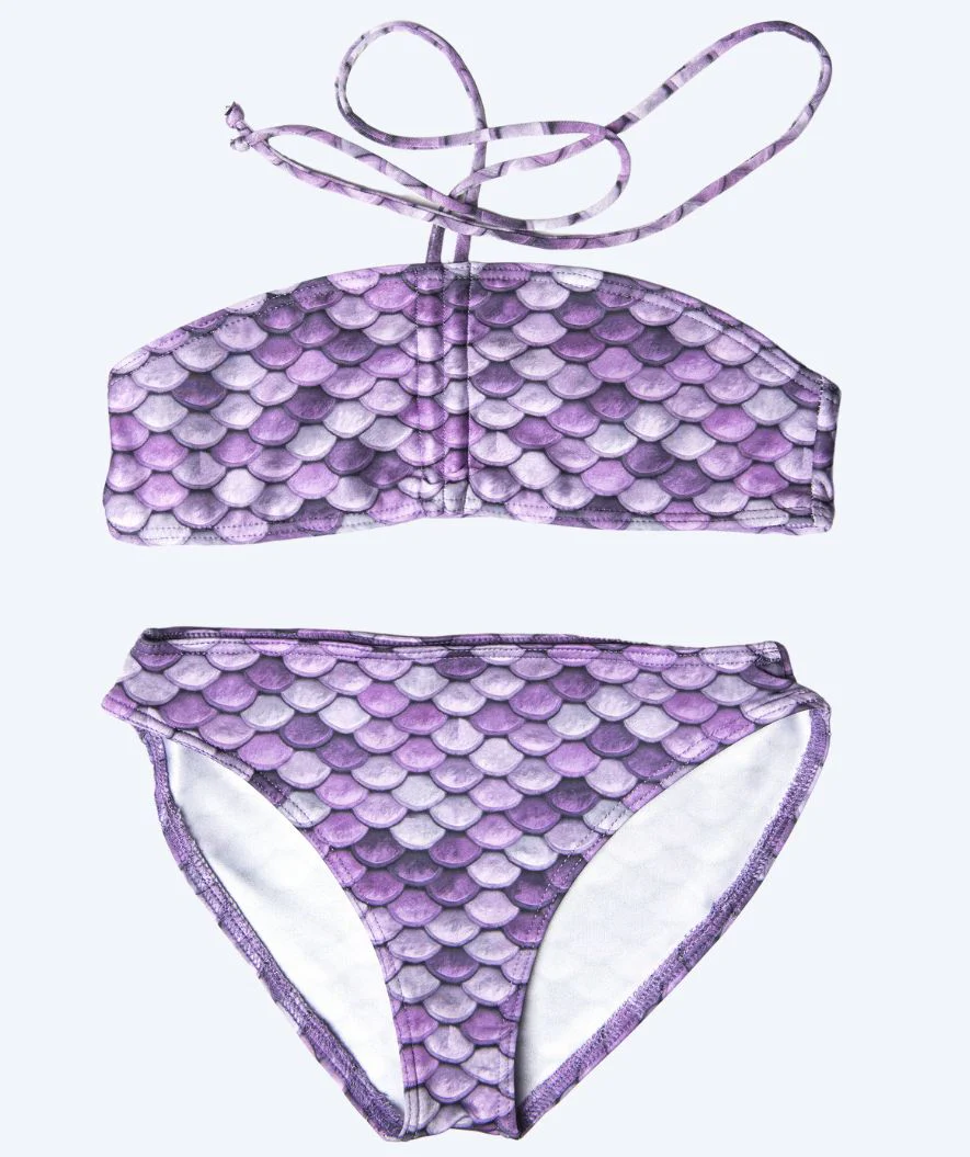 Kuaki Mermaids góra od bikini syrenka dla dziewczynek - Fioletowa - Image 2