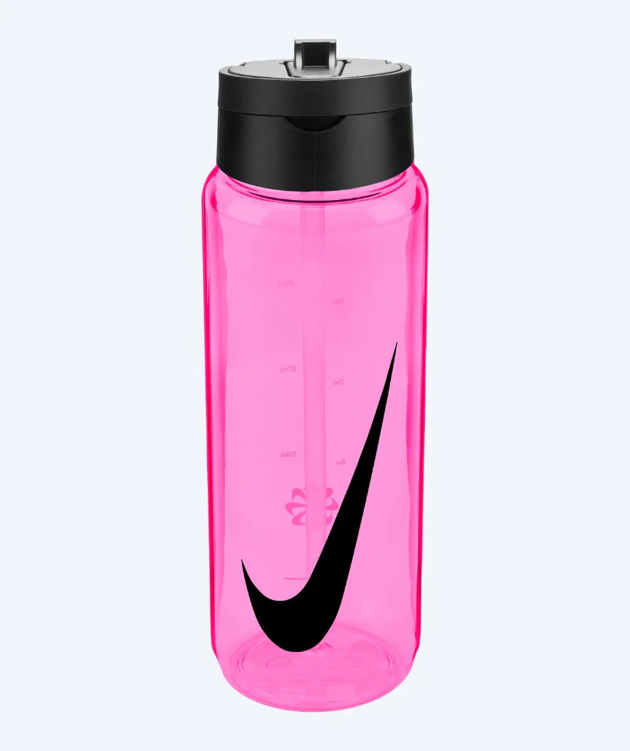 Nike bidon - Renew Recharge Straw - Różowy/czarny