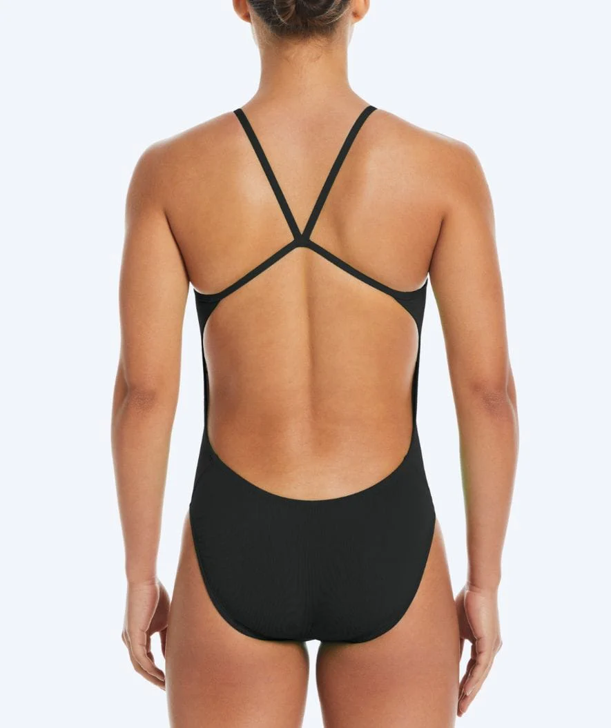 Nike strój kąpielowy dla kobiet - Hydrastrong Cutout - Czarny - Image 2