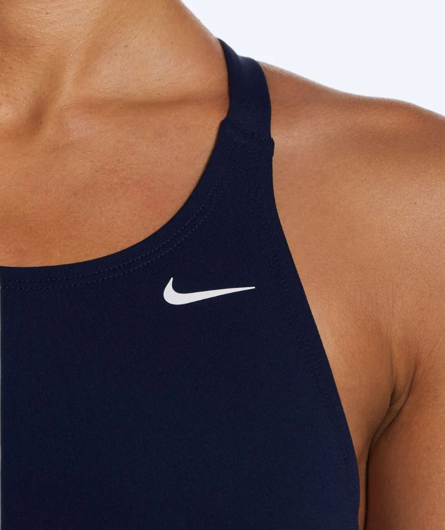 Nike strój kąpielowy dla kobiet - Hydrastrong Fastback - Ciemnoniebieski - Image 4