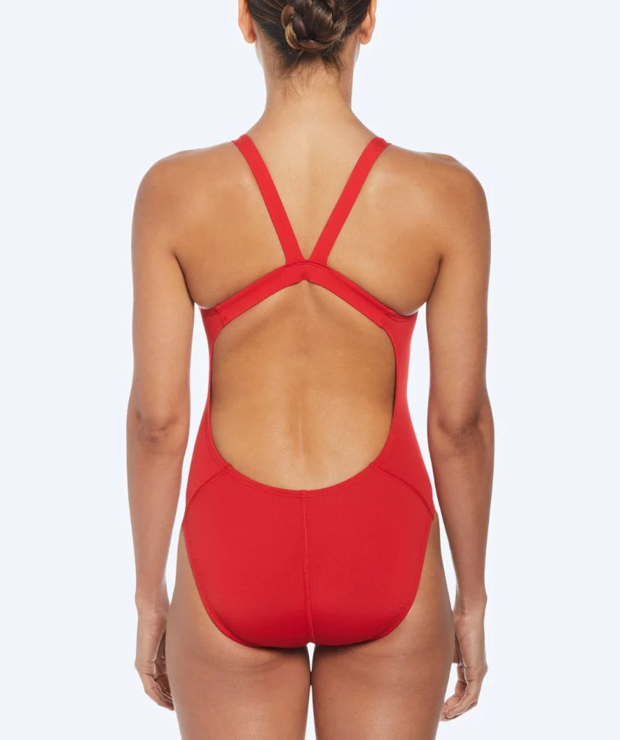 Nike strój kąpielowy dla kobiet - Hydrastrong Fastback - Czerwony - Image 2