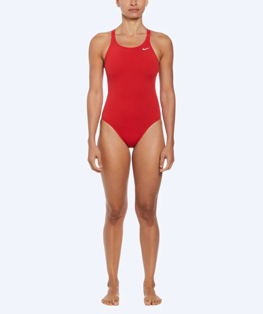 Nike strój kąpielowy dla kobiet - Hydrastrong Fastback - Czerwony - Image 3