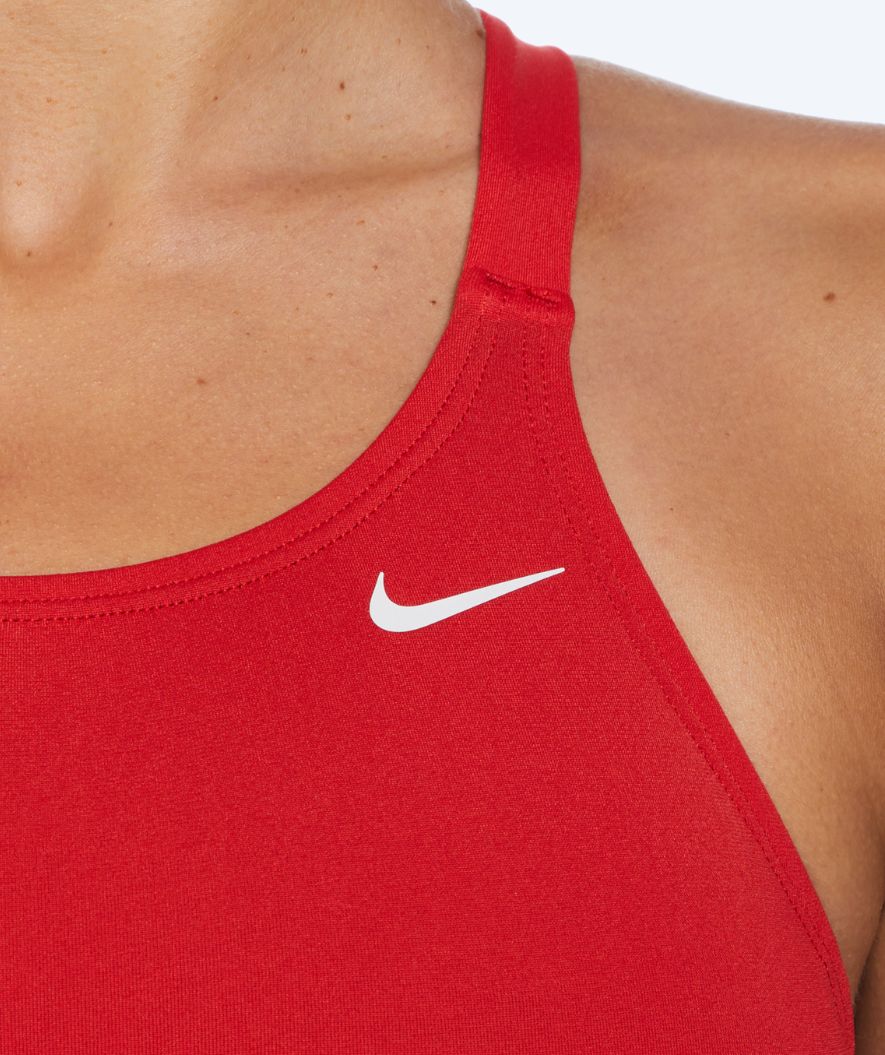 Nike strój kąpielowy dla kobiet - Hydrastrong Fastback - Czerwony - Image 4