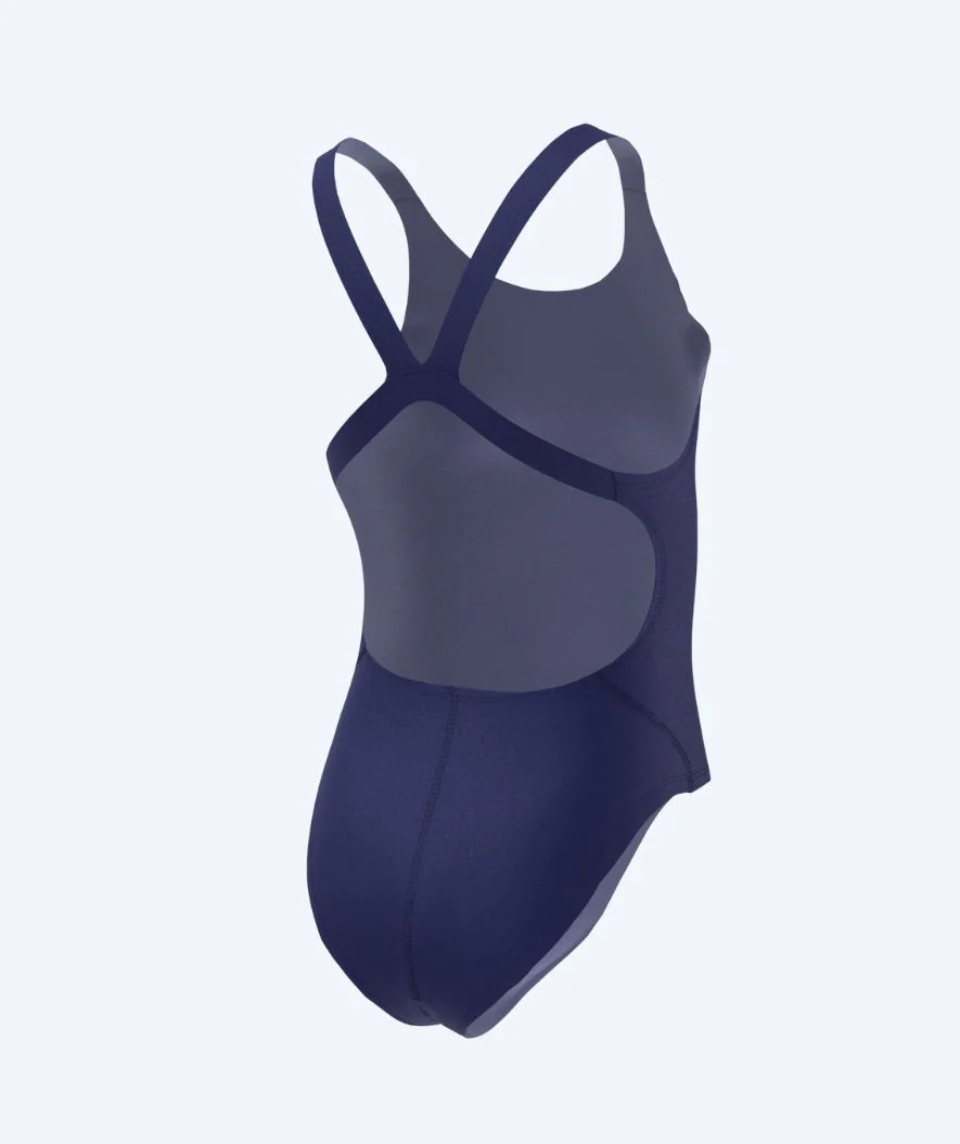 Nike strój kąpielowy dla dziewczynek - Hydrastrong Fastback - Ciemnoniebieski - Image 3
