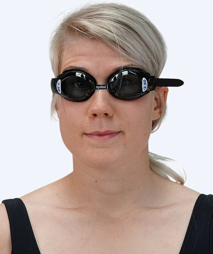 Primotec okulary do pływania dla dorosłych krótkowidzów - (-1.0) do (-8.0) - Czarny (dymna soczewka) - Image 2