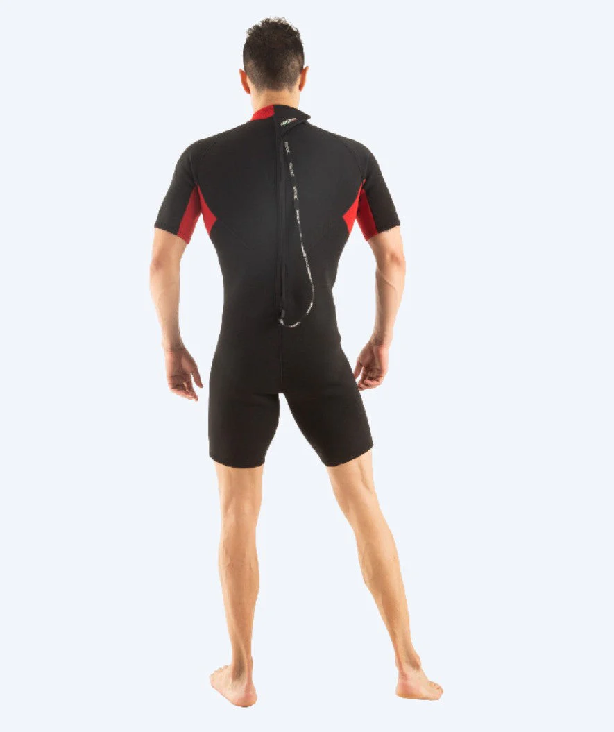 SEAC pianka do pływania dla mężczyzn - Relax Short 2.2 MM - Czarny/czerwony - Image 2