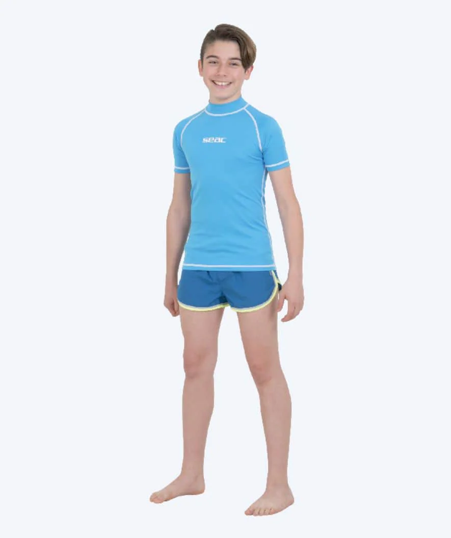 SEAC koszulka UV dla dzieci - T-Sun Short - Niebieski/Biały - Image 2