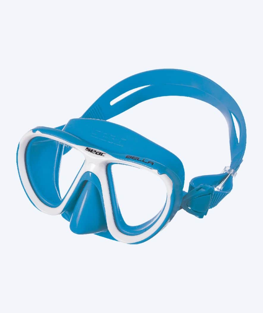 SEAC zestaw maska + rurka do snorkelingu dla dzieci (od 3 lat) - Bella - Niebieski/Biały - Image 2