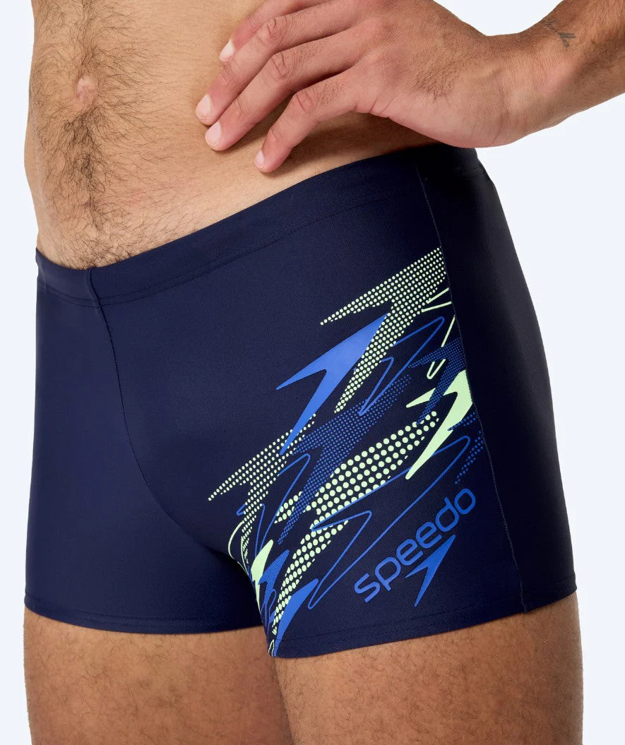 Speedo bokserki kąpielowe dla mężczyzn - Medley Logo - Ciemnoniebieski/zielony - Image 3