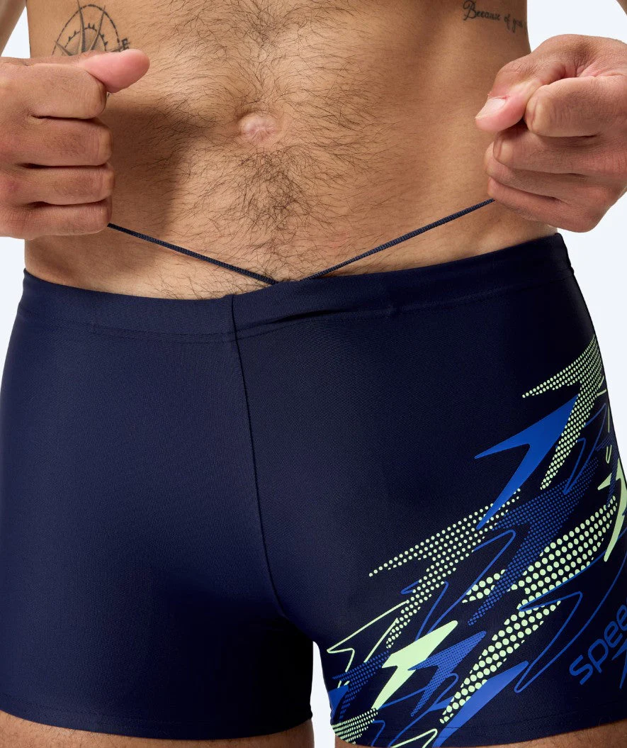 Speedo bokserki kąpielowe dla mężczyzn - Medley Logo - Ciemnoniebieski/zielony - Image 4