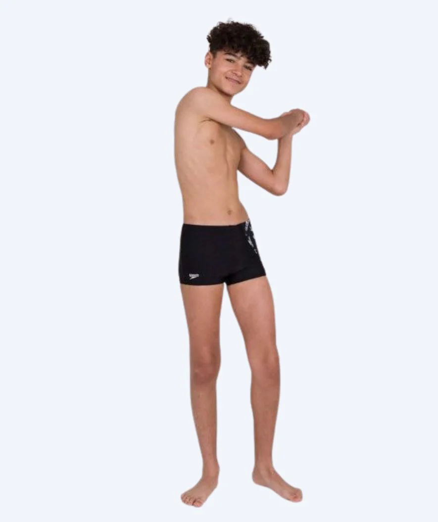Speedo bokserki kąpielowe dla chłopców - Allover Panel - Czarny/biały - Image 4