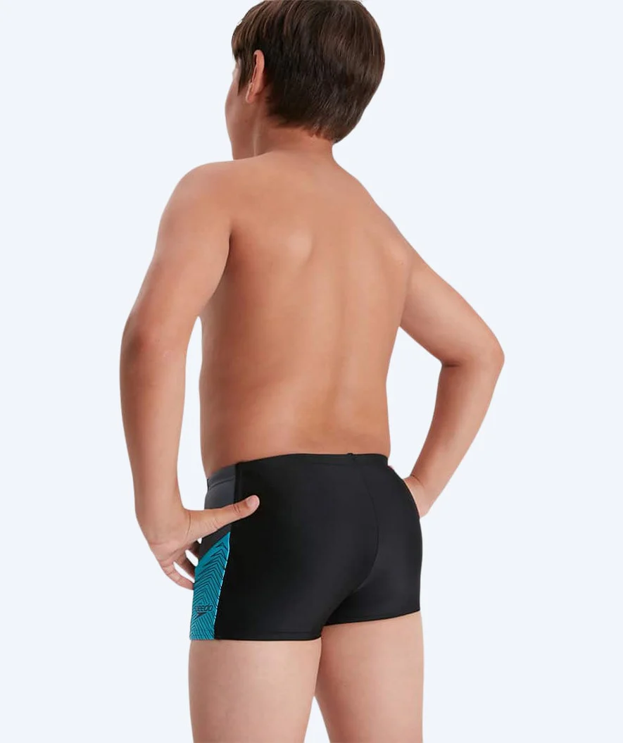 Speedo bokserki kąpielowe dla chłopców - Dive - Czarne/szare - Aquashorty - Image 2