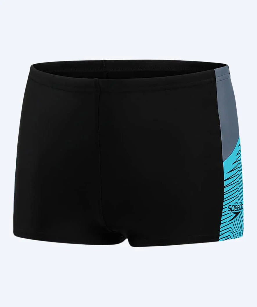 Speedo bokserki kąpielowe dla chłopców - Dive - Czarne/szare - Aquashorty - Image 5
