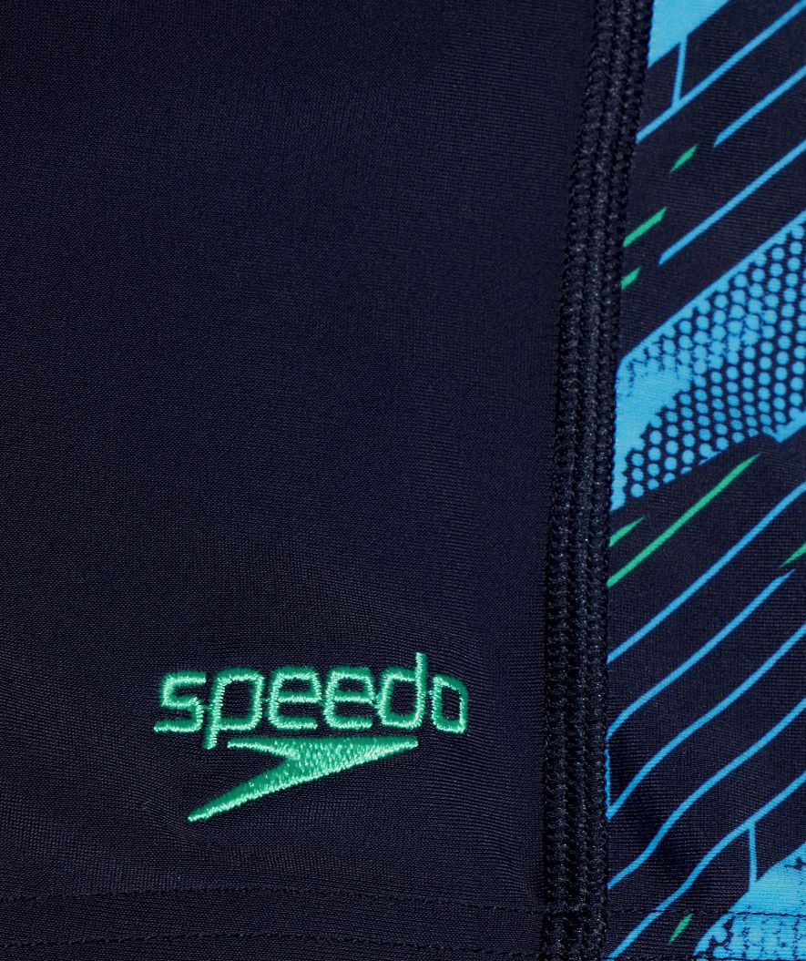 Speedo bokserki kąpielowe dla chłopców - Hyperboom Panel - Ciemnoniebieski/zielony - Image 3