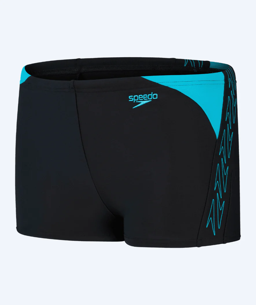 Speedo bokserki kąpielowe dla chłopców - Hyperboom Splice - Czarny/niebieski - Image 6