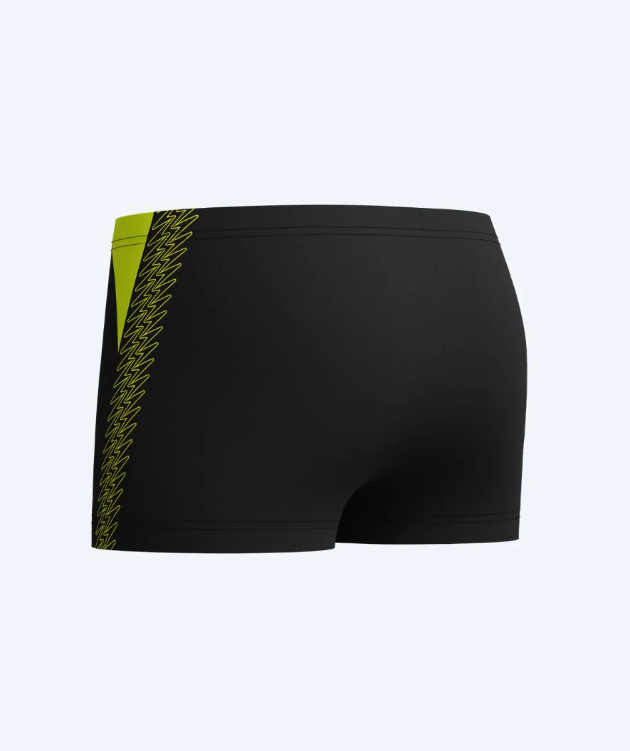 Speedo bokserki kąpielowe dla chłopców - Hyperboom Splice - Czarny/żółty - Image 2