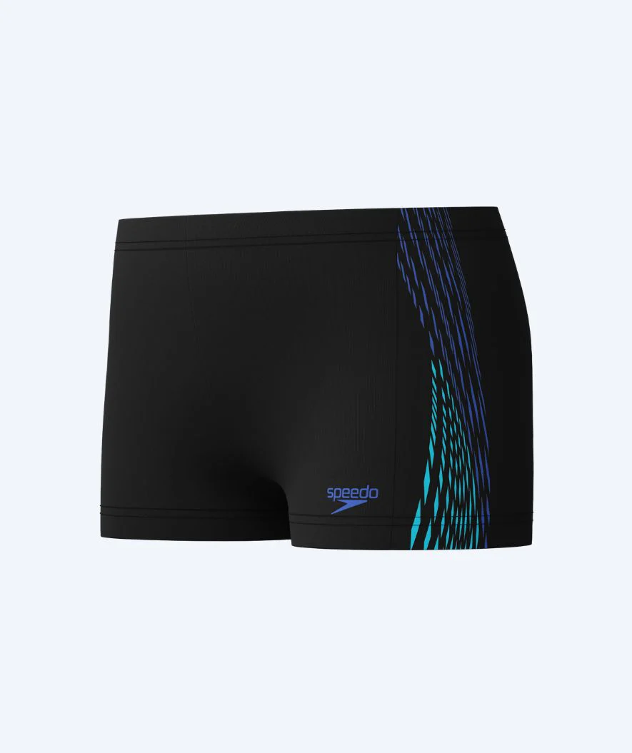 Speedo bokserki kąpielowe dla chłopców - Plastisol Placement - Czarny/niebieski - Image 5