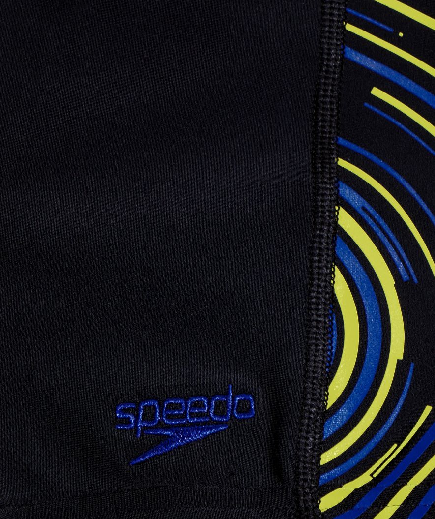 Speedo bokserki kąpielowe dla chłopców - Plastisol Placement - Czarny/niebieski/żółty - Image 3