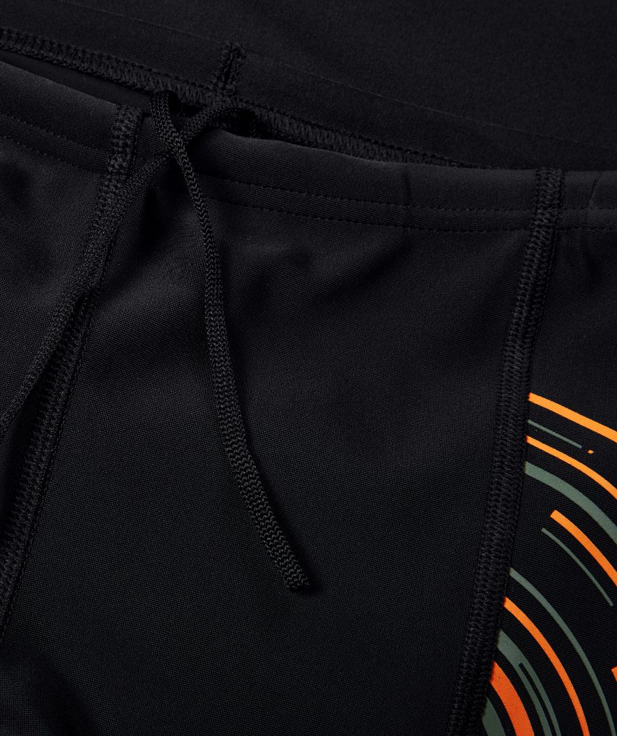Speedo bokserki kąpielowe dla chłopców - Plastisol Placement - Czarny/żółty - Image 3