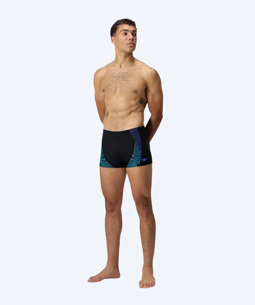 Speedo bokserki kąpielowe dla mężczyzn - Duo Logo Print - Czarny/ciemnoniebieski - Image 3