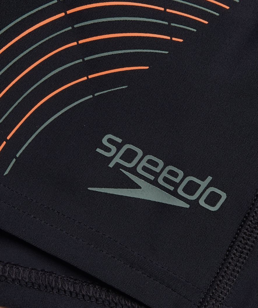Speedo bokserki kąpielowe dla mężczyzn - Duo Logo Print - Czarny/zielony - Image 7