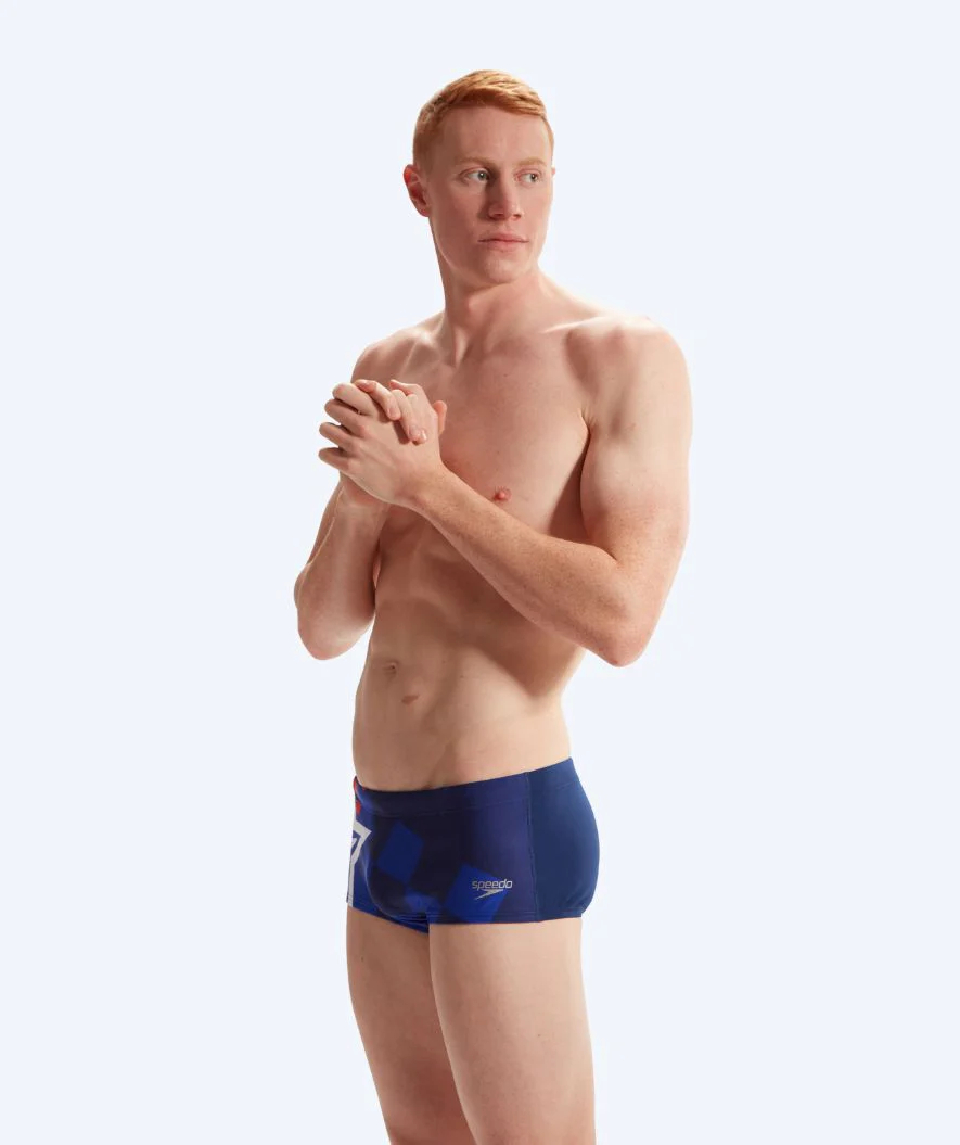 Speedo bokserki kąpielowe dla mężczyzn - Placement Digital - Niebiesko/czerwone - Image 2