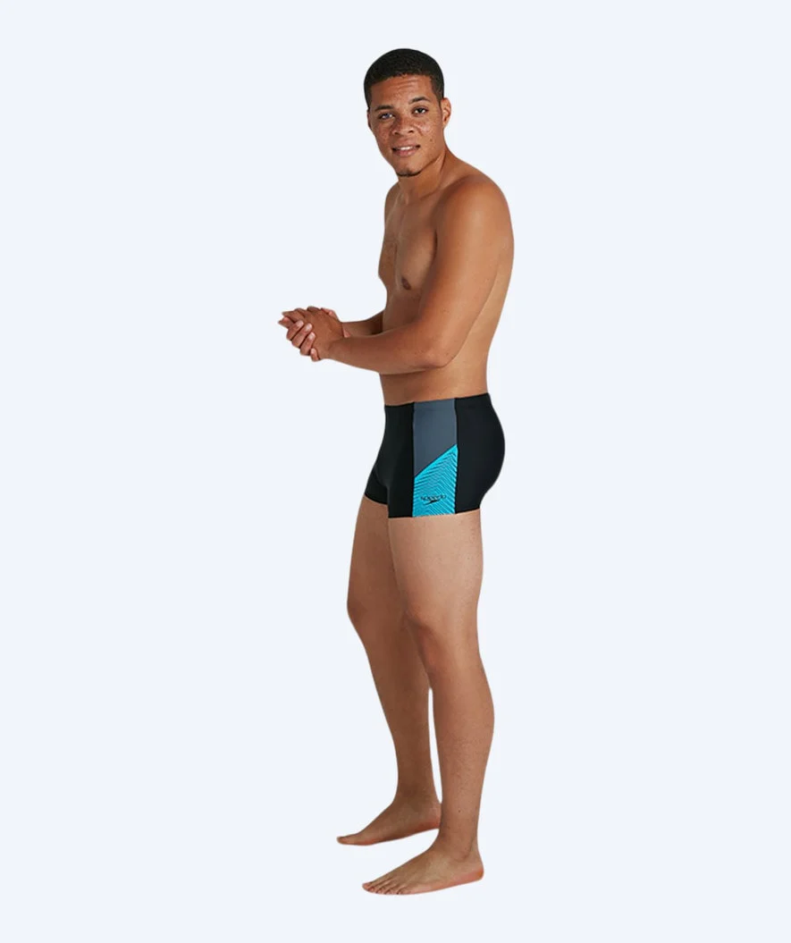 Speedo bokserki kąpielowe męskie - Dive - Czarny/niebieski - Image 3