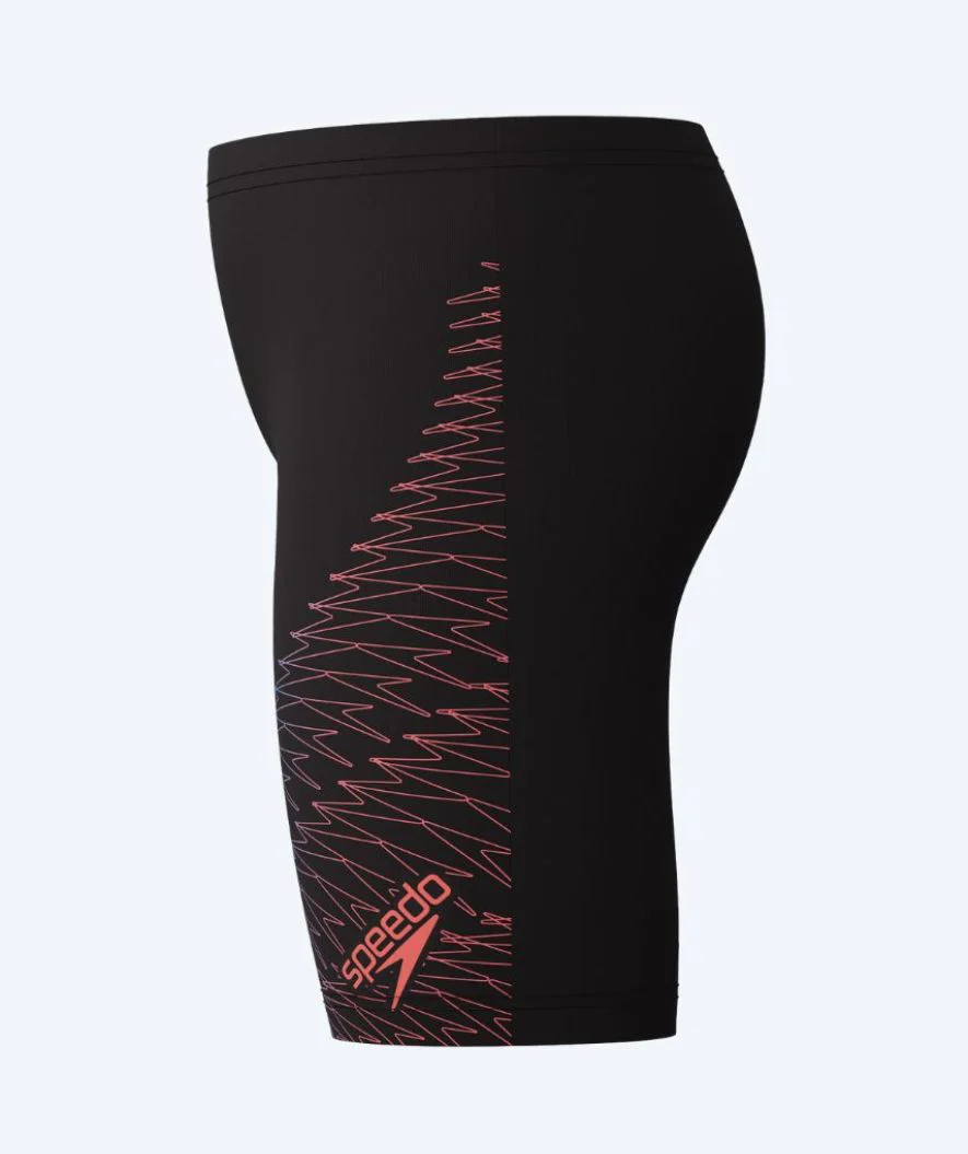 Speedo długie kąpielówki dla chłopców - Medley Logo - czarny/różowy - Image 3